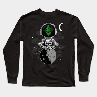 Astronaut ETH Ethereum Classic Coin To The Moon Crypto Token Cryptocurrency Wallet Birthday Gift For Men Women Kids Long Sleeve T-Shirt